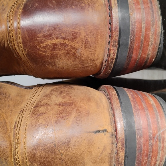 DAN POST Brown Leather Waterproof Cowboy Boots - Picture 10 of 15